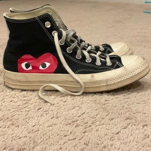 Comme des Garçons Black Converse High Tops